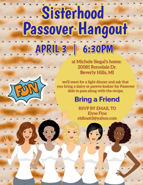 Banner Image for Sisterhood Passover Hangout